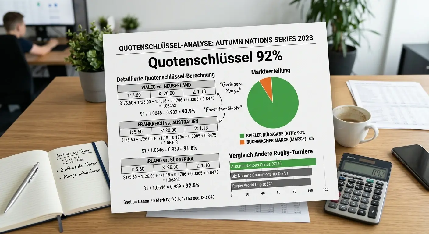 Quotenschlüssel-Analyse bei Autumn Nations Series Spielen im Vergleich zu anderen Rugby-Turnieren