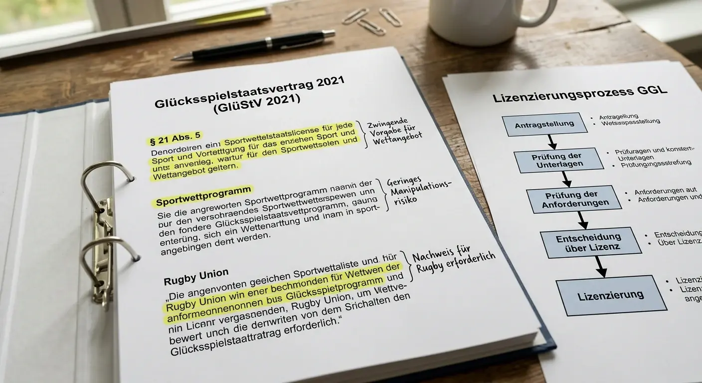 Überblick des GGL-Regulierungsrahmens für Sportwetten in Deutschland mit GlüStV 2021