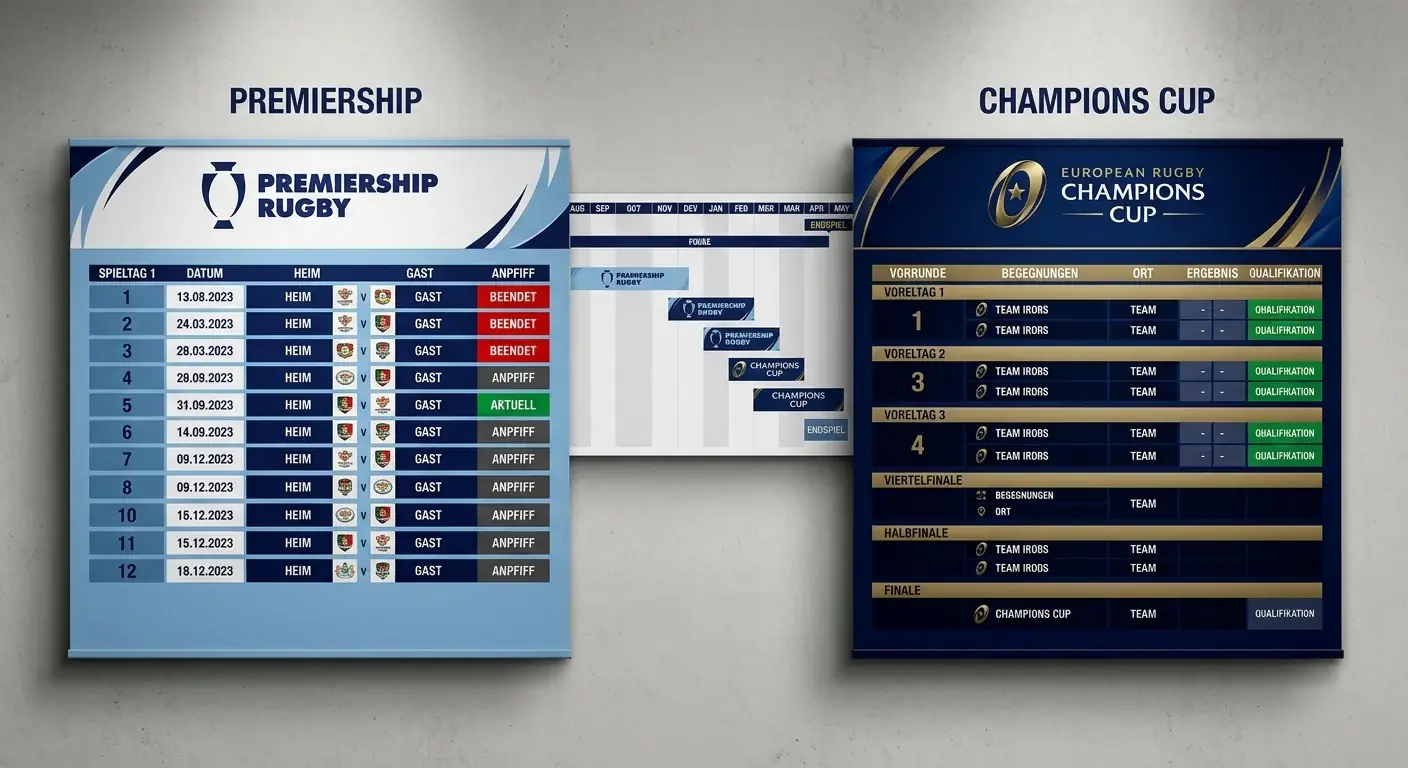 European Champions Cup und Gallagher Premiership: Einfluss europäischer Rugby Wettbewerbe auf Premiership-Wettquoten