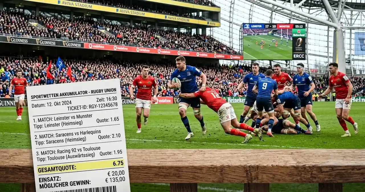 Rugby Kombiwetten – mehrere Rugby-Spiele in einem Akkumulator kombinieren für deutsche Sportwetter