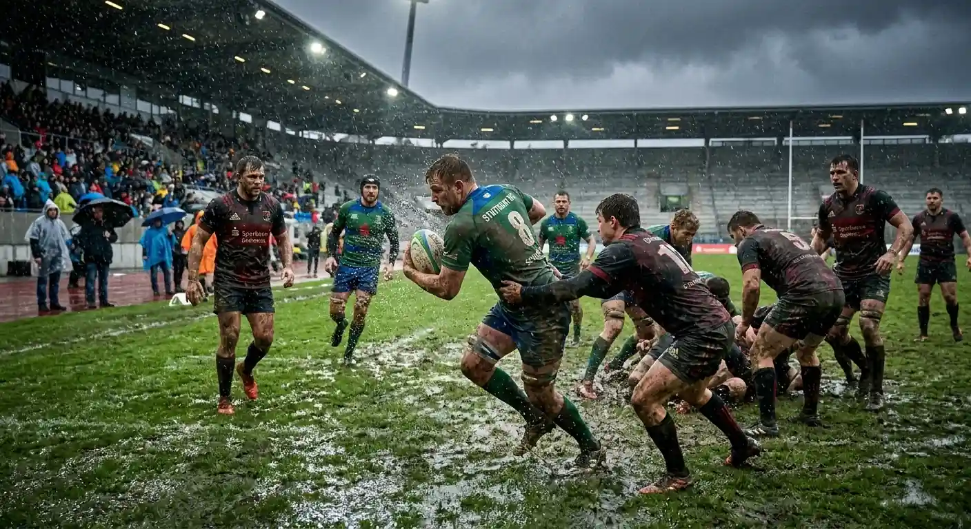 Einfluss von Regen und schlechtem Wetter auf Rugby Über/Unter-Wetten und Gesamtpunkte