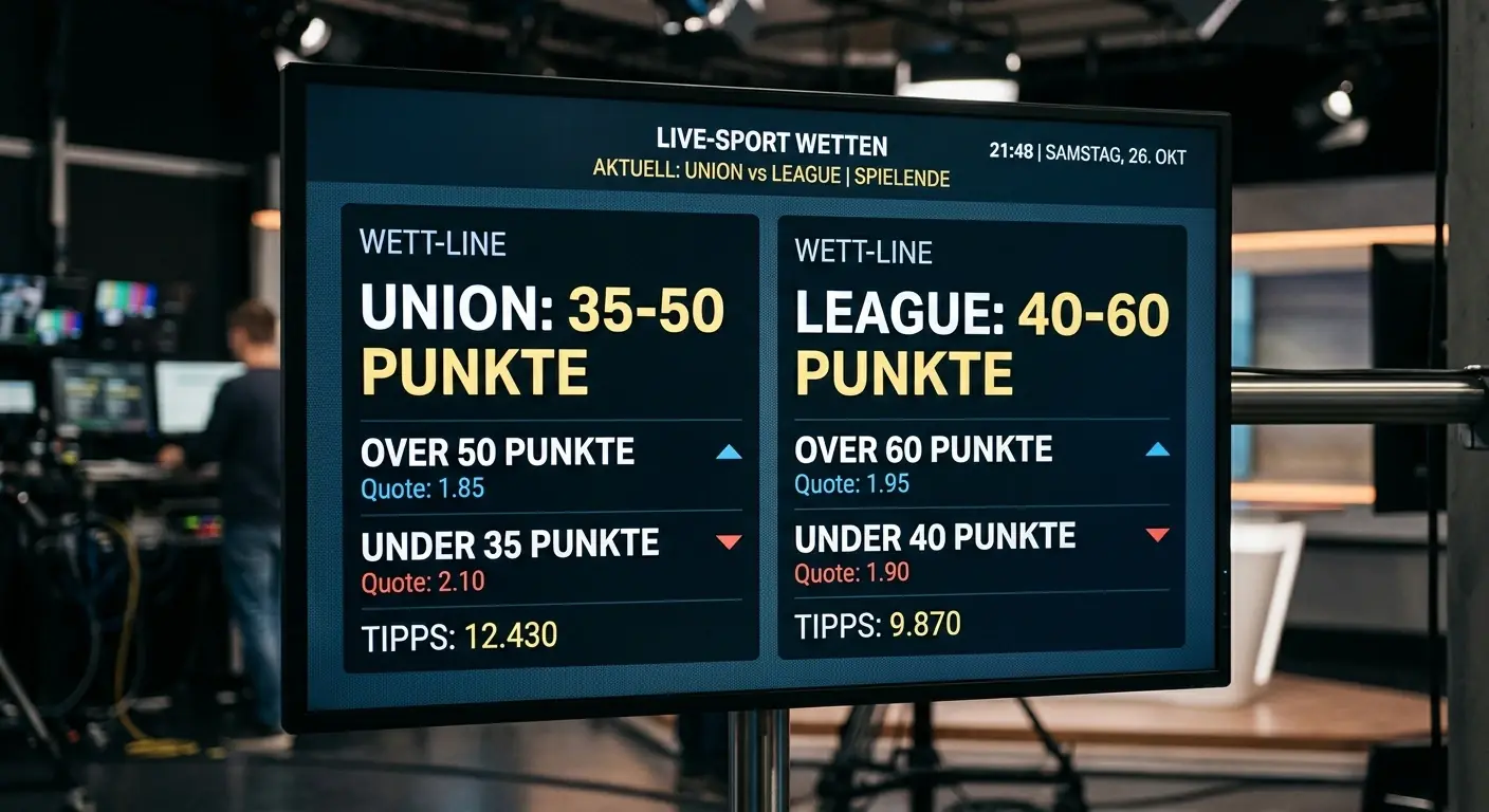 Über/Unter-Linien im Vergleich: Rugby Union 35–50 Punkte vs. Rugby League 40–60 Punkte – Unterschiede für Sportwetter