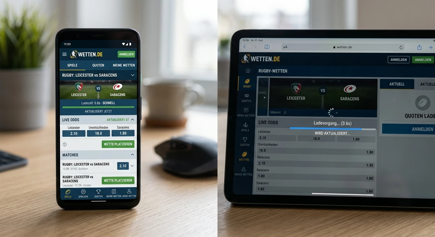 Vergleich mobiler Sportwetten-Apps für Rugby Union – Ladezeit und Benutzeroberfläche im Test