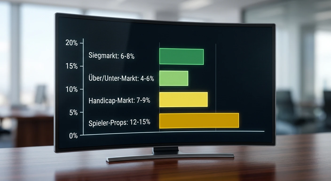 Margenvergleich nach Markttyp beim Rugby Wetten – Siegwette, Handicap und Über/Unter im Vergleich