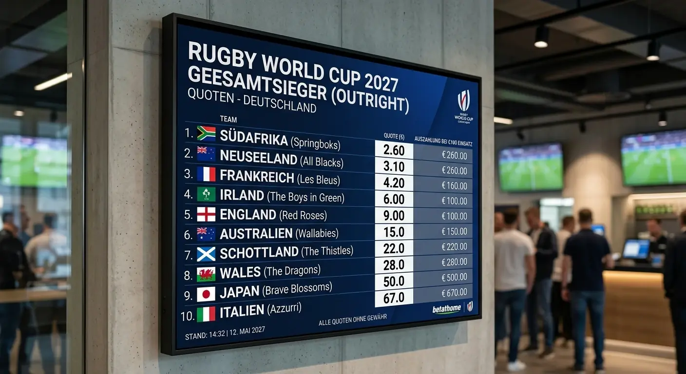 Rugby World Cup Gesamtsieger Wetten – Timing und optimaler Einstiegszeitpunkt für Outright Wetten