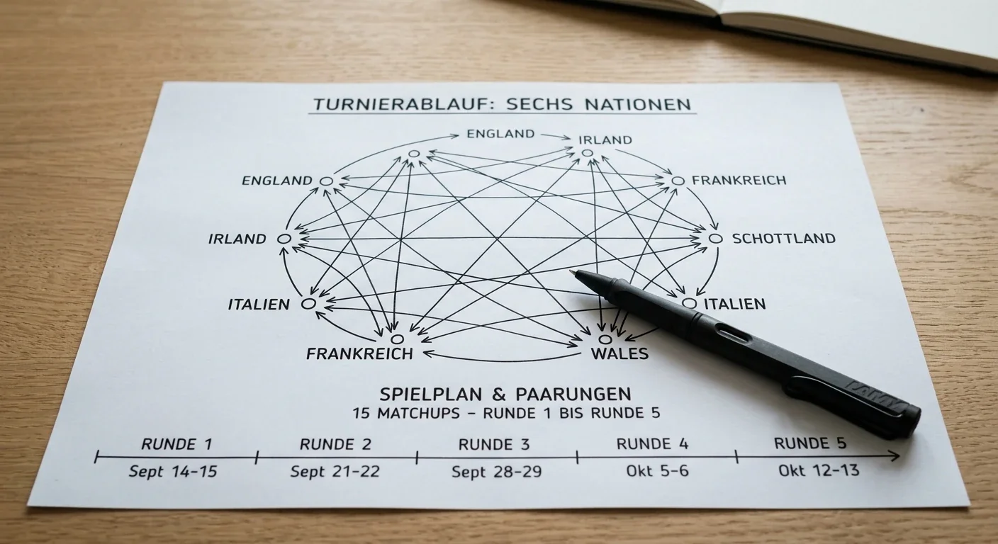 Six Nations Turnierformat Übersicht – 15 Begegnungen, 6 Nationen, 5 Runden für Rugby-Sportwetter erklärt