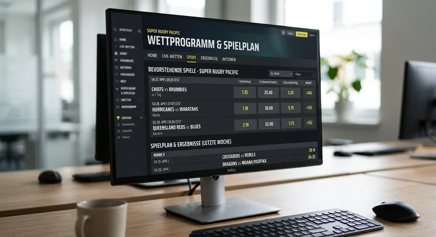 Super Rugby Pacific Wettmärkte und Timing für deutsche Sportwetter – Anbietervergleich