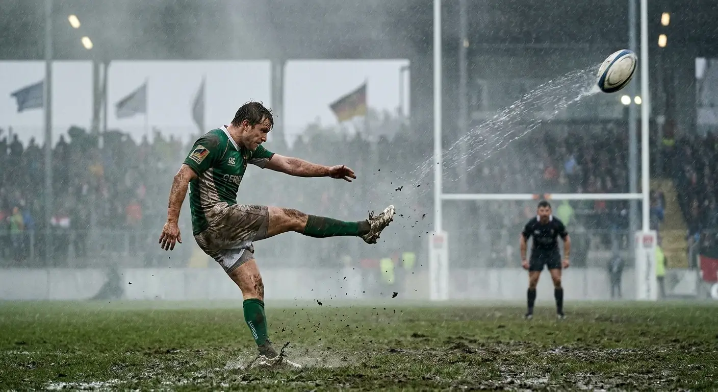 Straftritt beim Rugby unter Regenbedingungen – Einfluss auf Penalty-Scoring und Über/Unter-Wetten